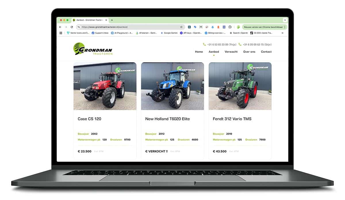 wordpress website Grondman