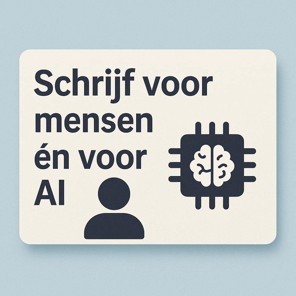 Schrijf voor mensen én voor AI